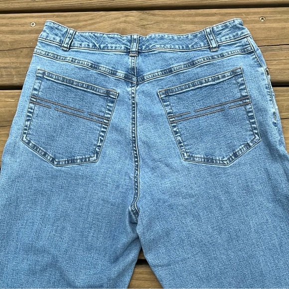 J. Jill Stretch Jeans Women 6 Petite Crop Blue Denim 28” Waist 23.5” Inseam - Picture 6 of 15